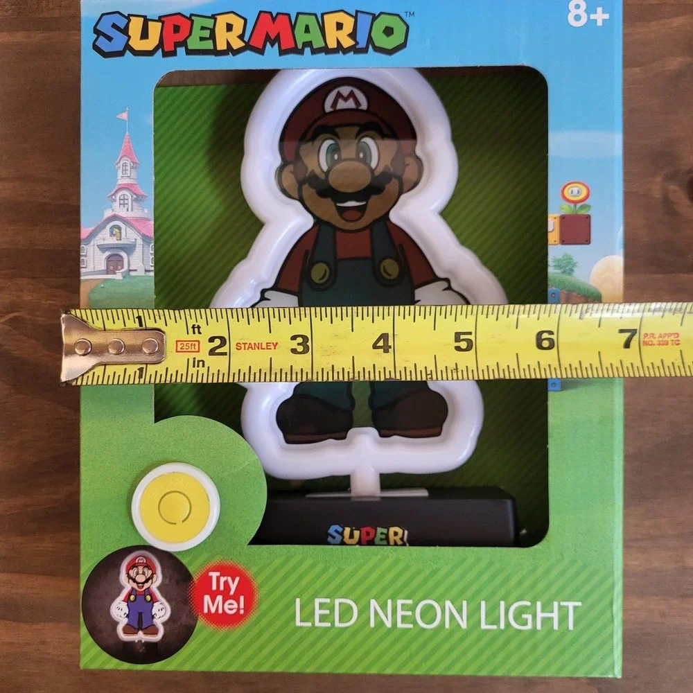 New Nintendo Super Mario LED Neon Light New Night Light HN281035 2023